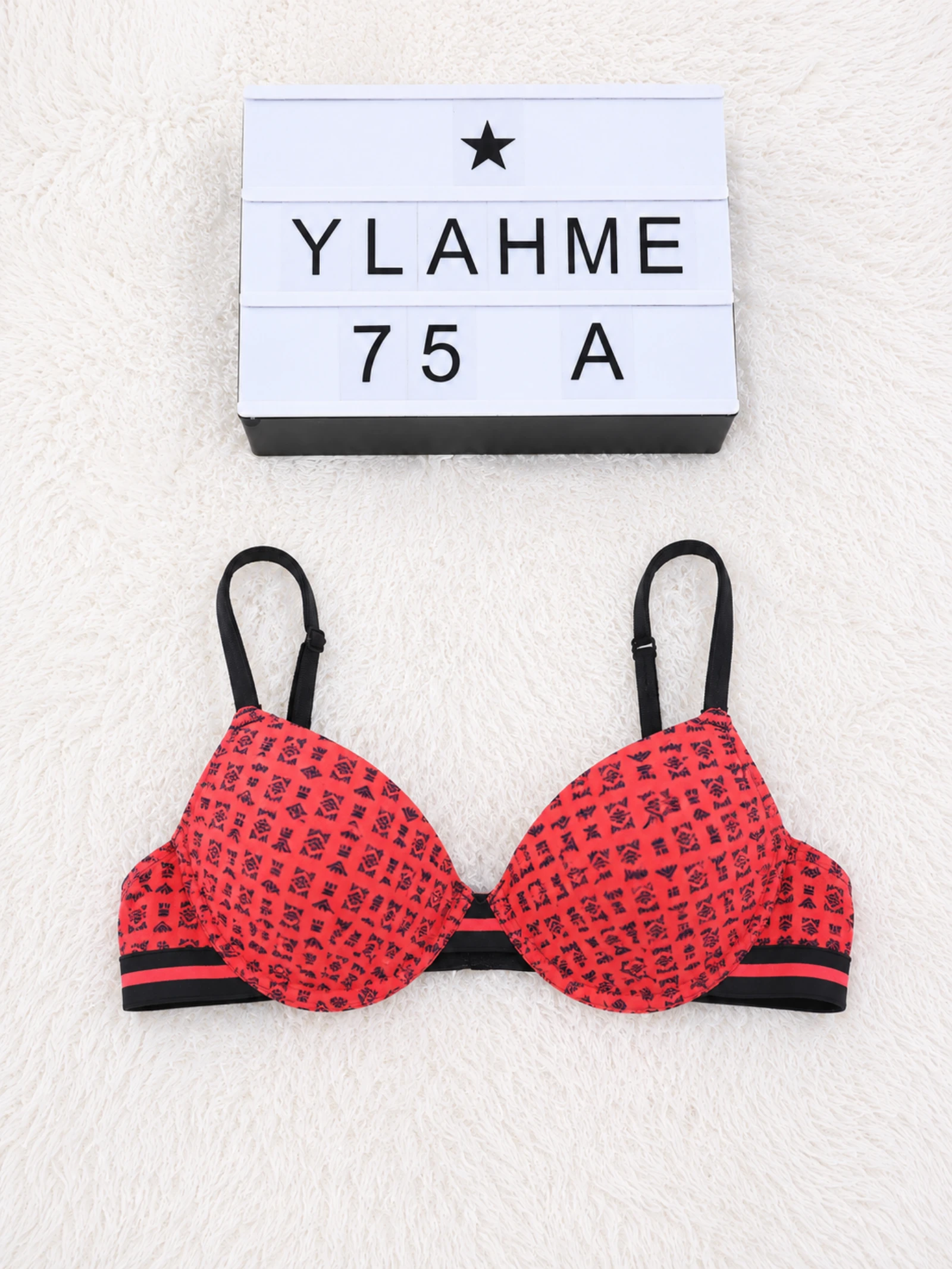 Soutien-gorge Petit Béguin 75A rose corail et noir 👒
